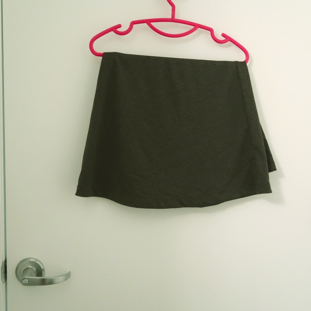Gray Skater Skirt